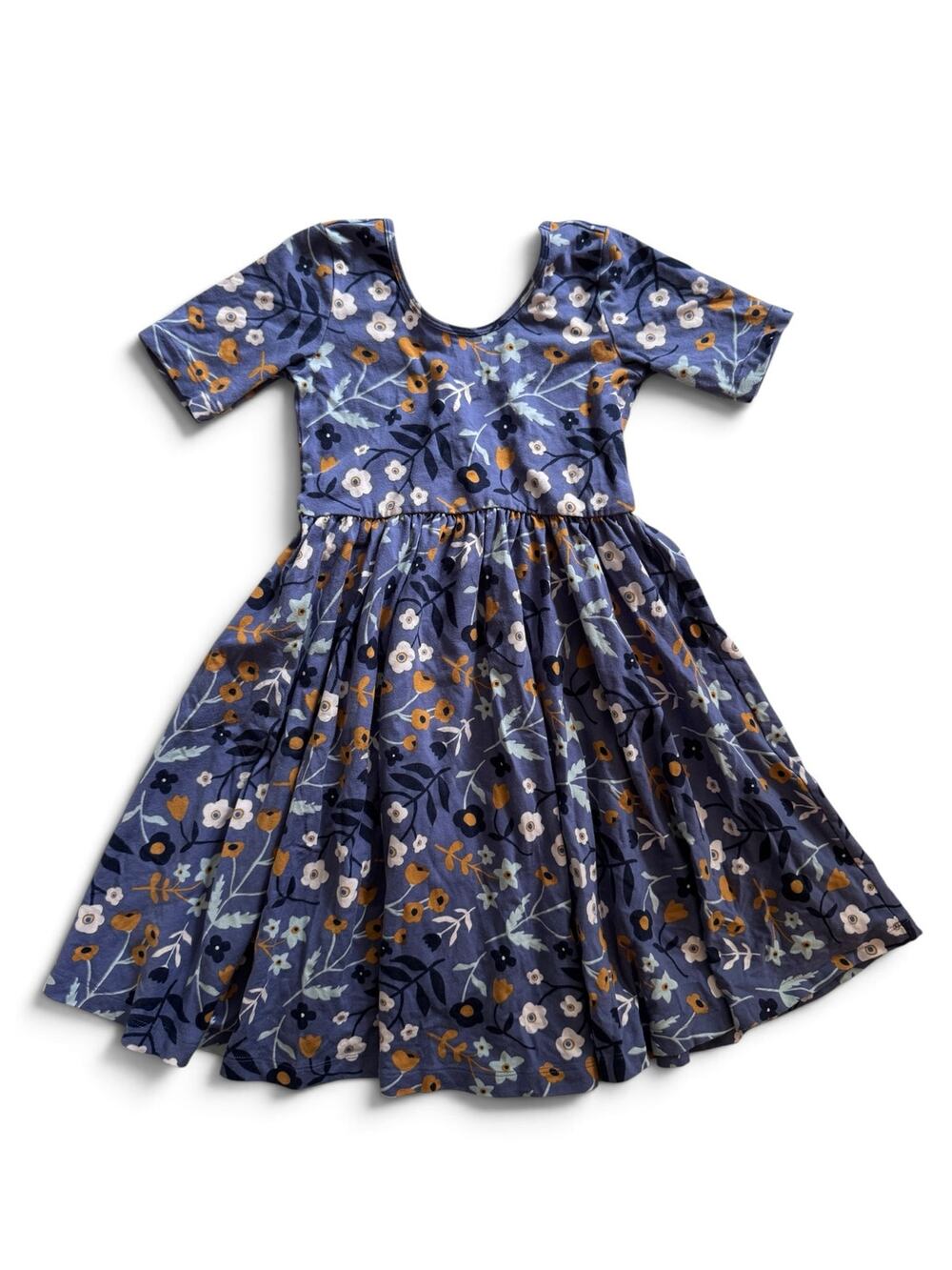 Alice + Ames short sleeve ballet dress in Underwater Floral